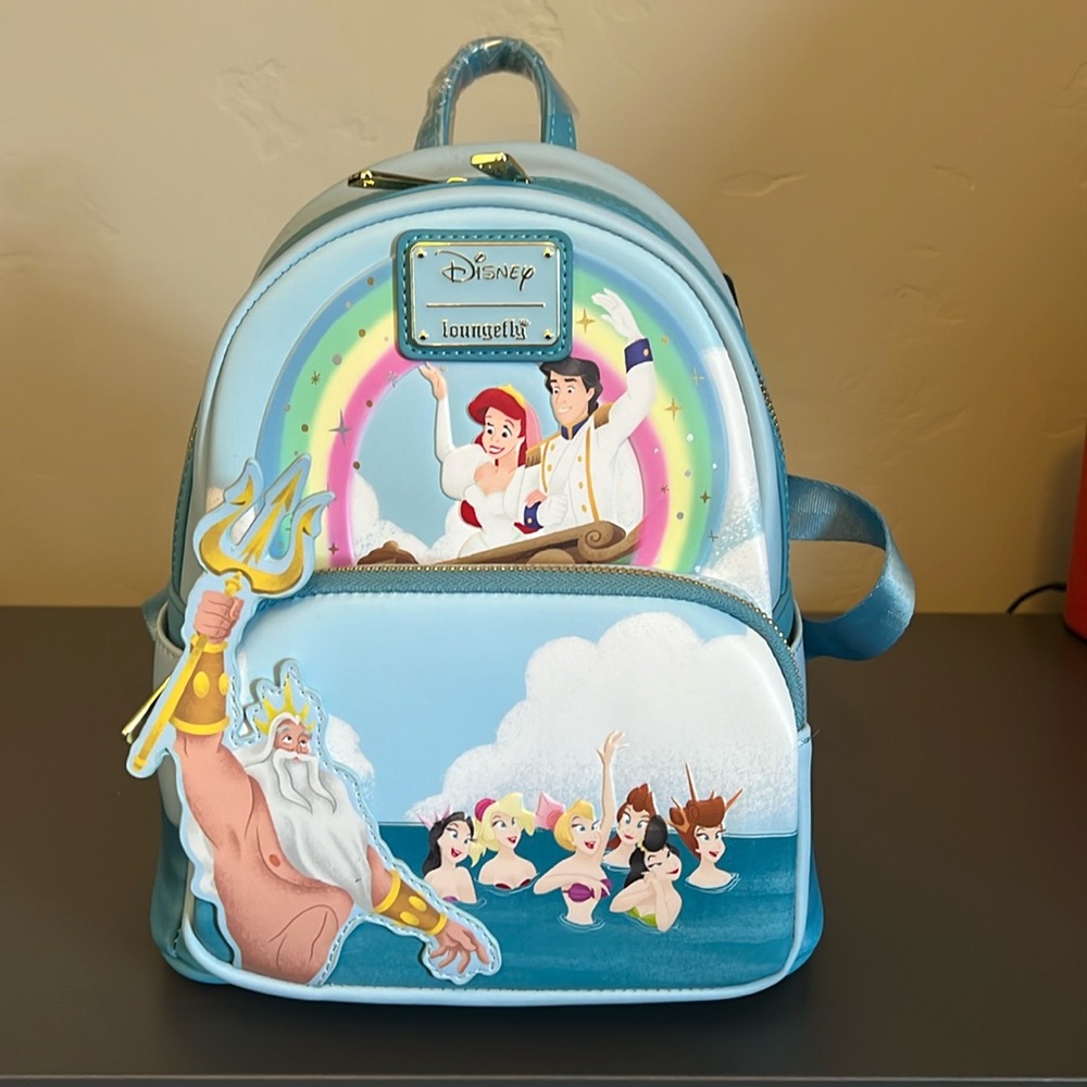 COPY - Loungefly Disney Little Mermaid Triton's Gift Mini Backpack